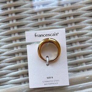 Francesca's Collections Shiny Gold Ring